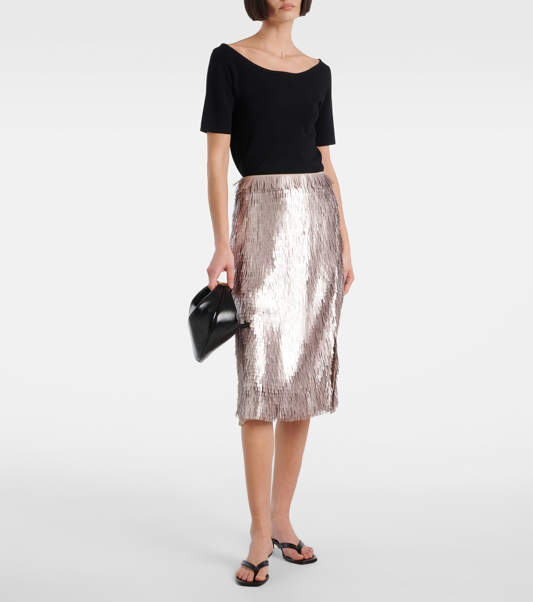 Sequined pencil skirt | Róhe