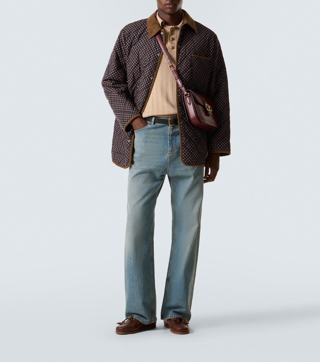 Crossbody Bag 9To5 VLogo aus Leder | Valentino Garavani