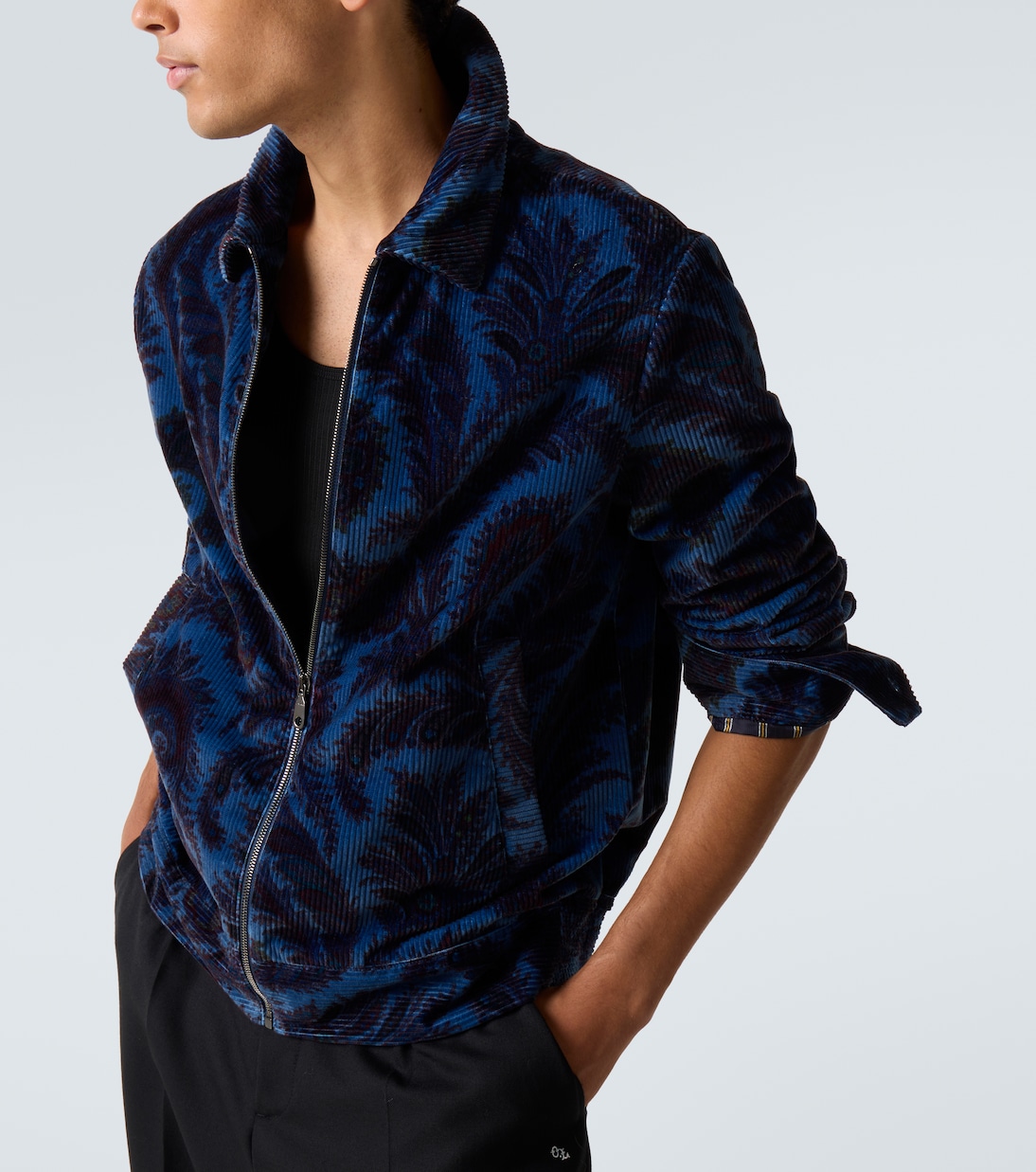 Chaqueta de terciopelo de algodón estampada | Etro