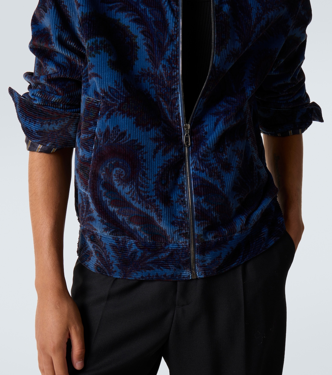 Chaqueta de terciopelo de algodón estampada | Etro