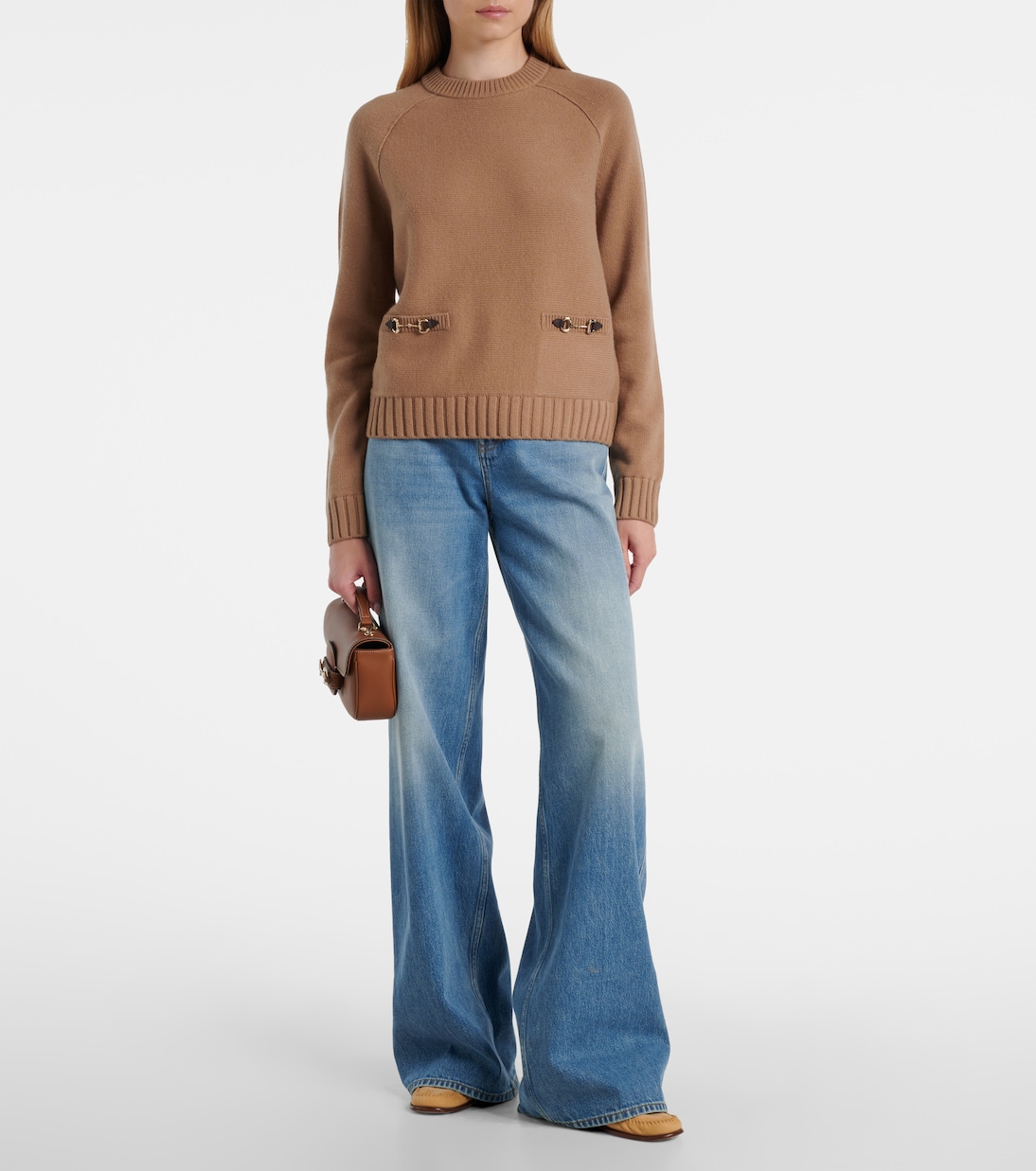 Horsebit wool and cashmere sweater | Gucci