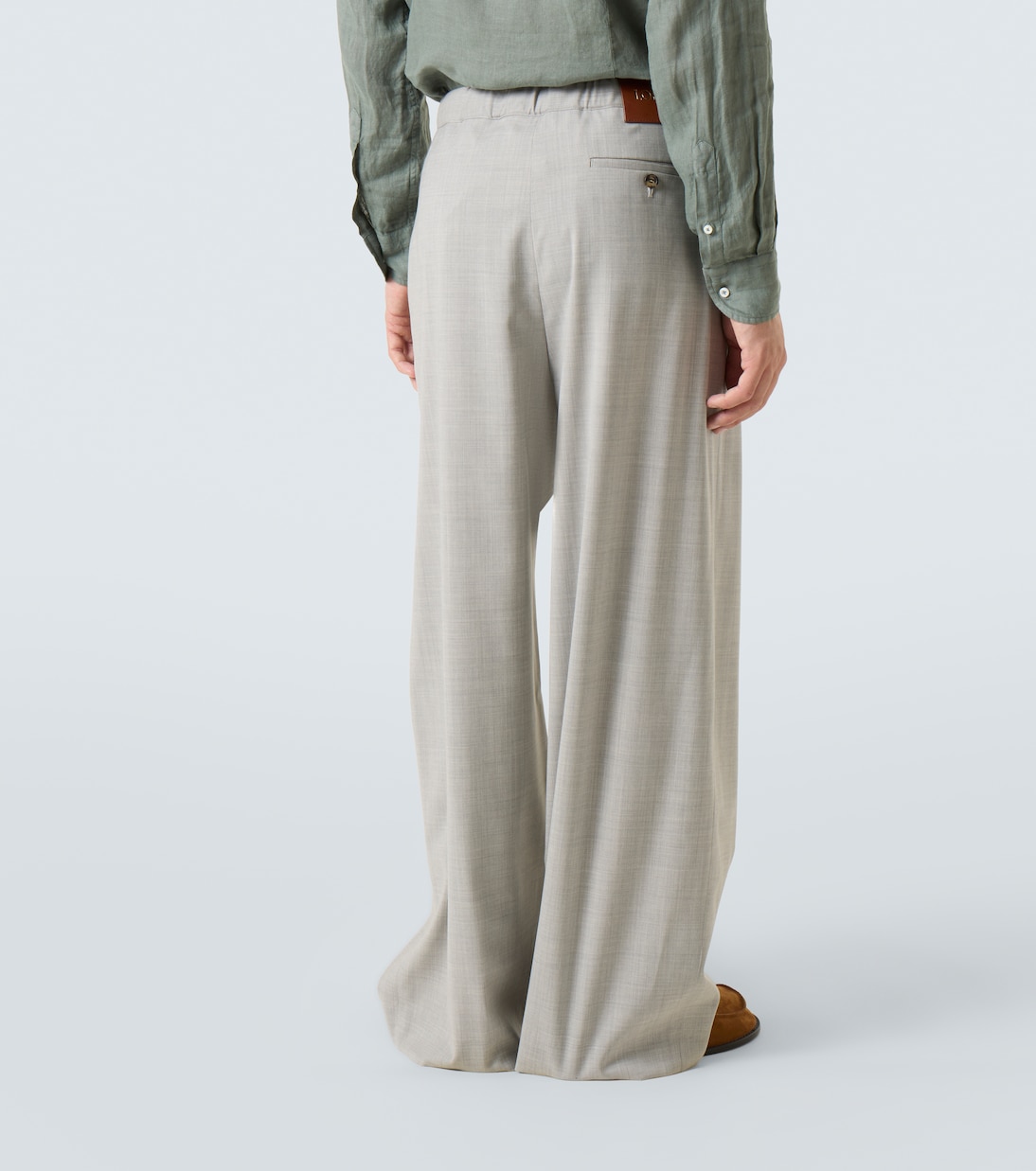 Pantalon ample en laine  | Loewe
