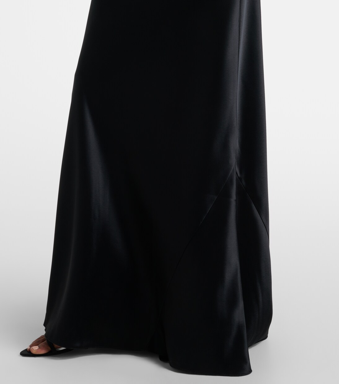 Robe longue en satin | Galvan