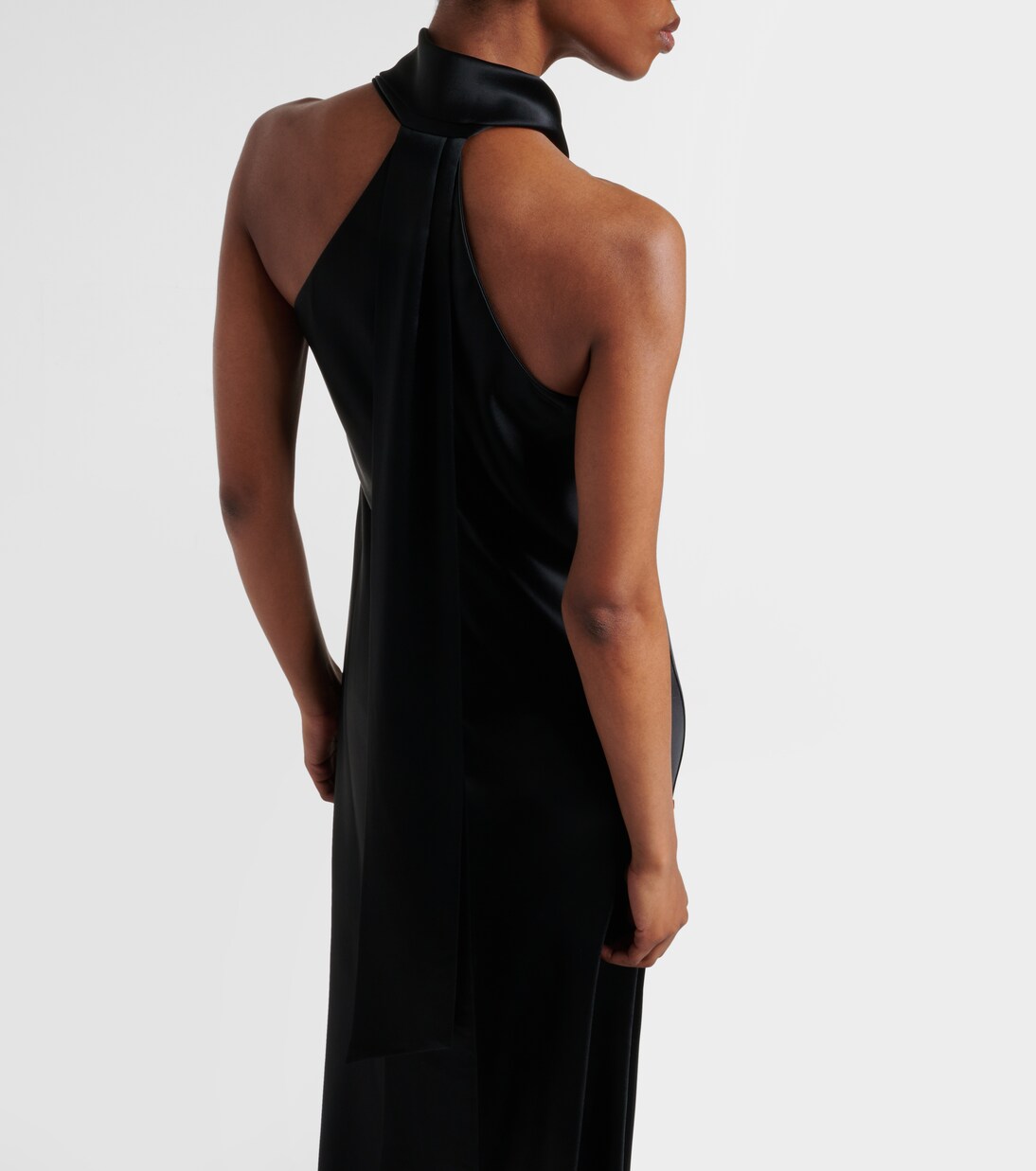 Robe longue en satin | Galvan