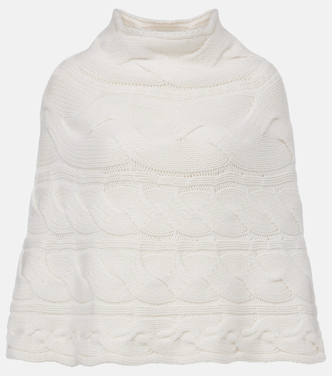 Evanna cable-knit cashmere cape | Lisa Yang