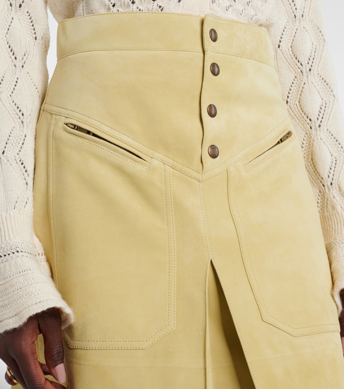 Suede midi skirt | Chloé