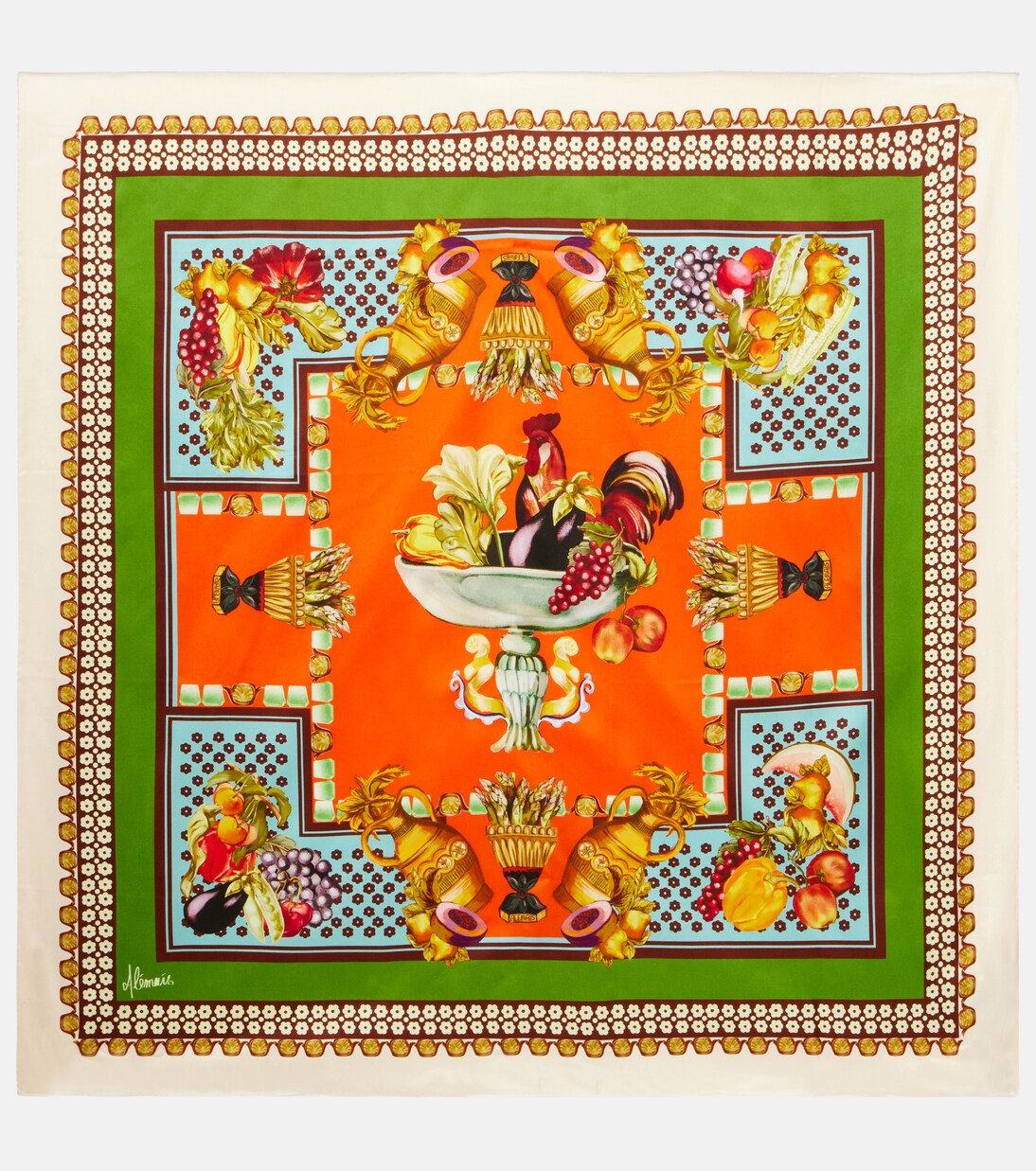 Rocco printed silk scarf | Alémais