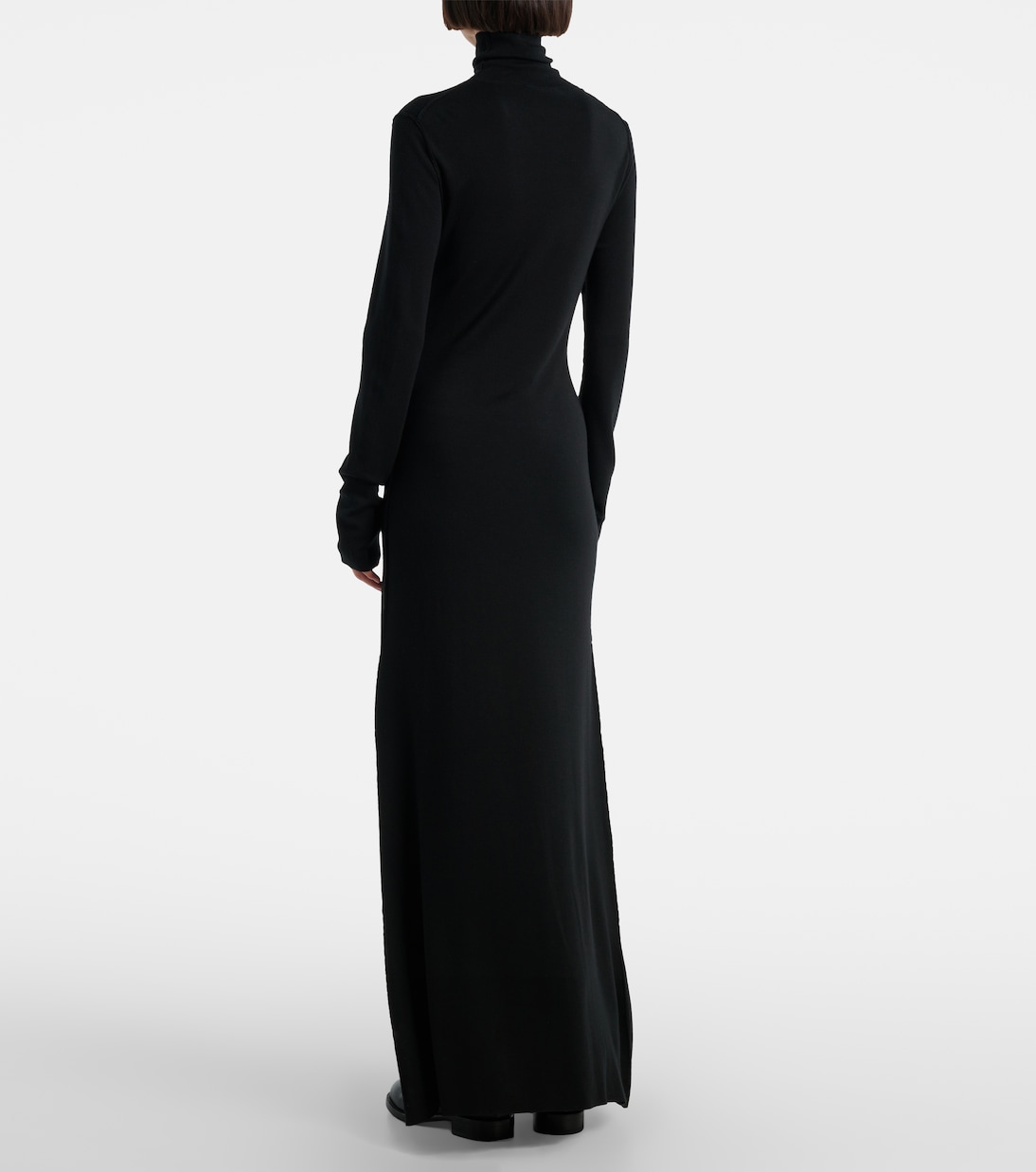 Vestido largo Leoline de lana virgen | The Row