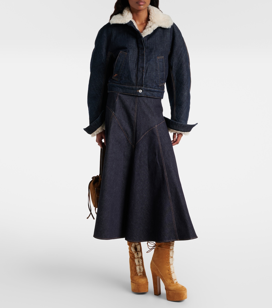 Malena 145 suede platform lace-up boots | Paris Texas