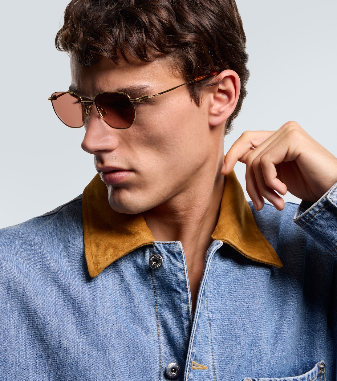 Split round sunglasses | Bottega Veneta