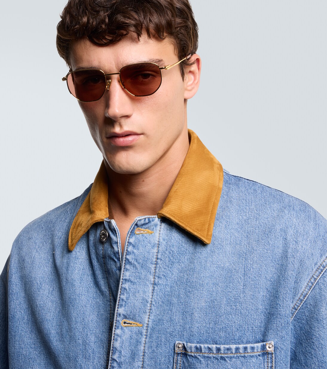Split round sunglasses | Bottega Veneta