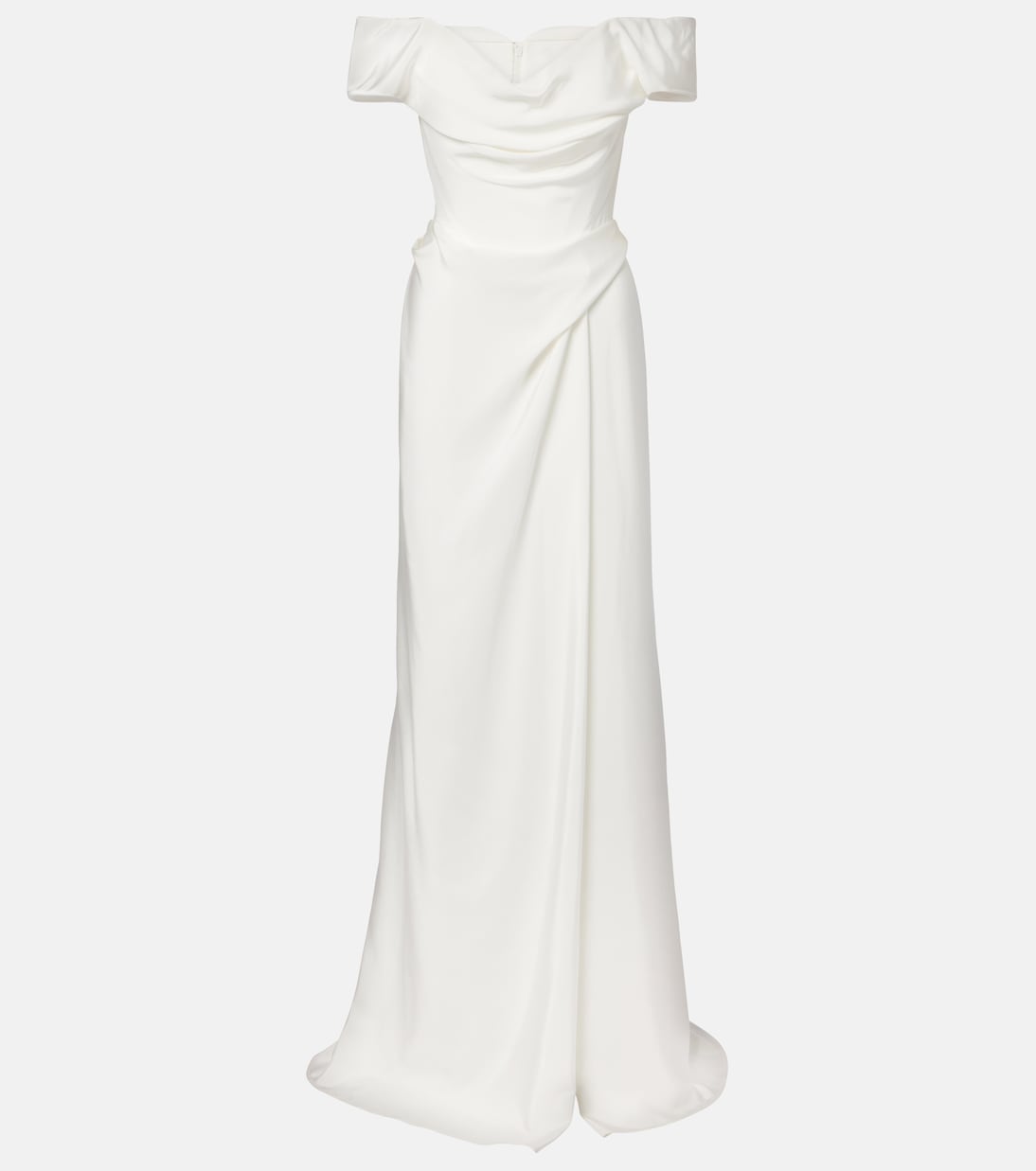 Bridal Mabel draped off-shoulder silk gown | Vivienne Westwood
