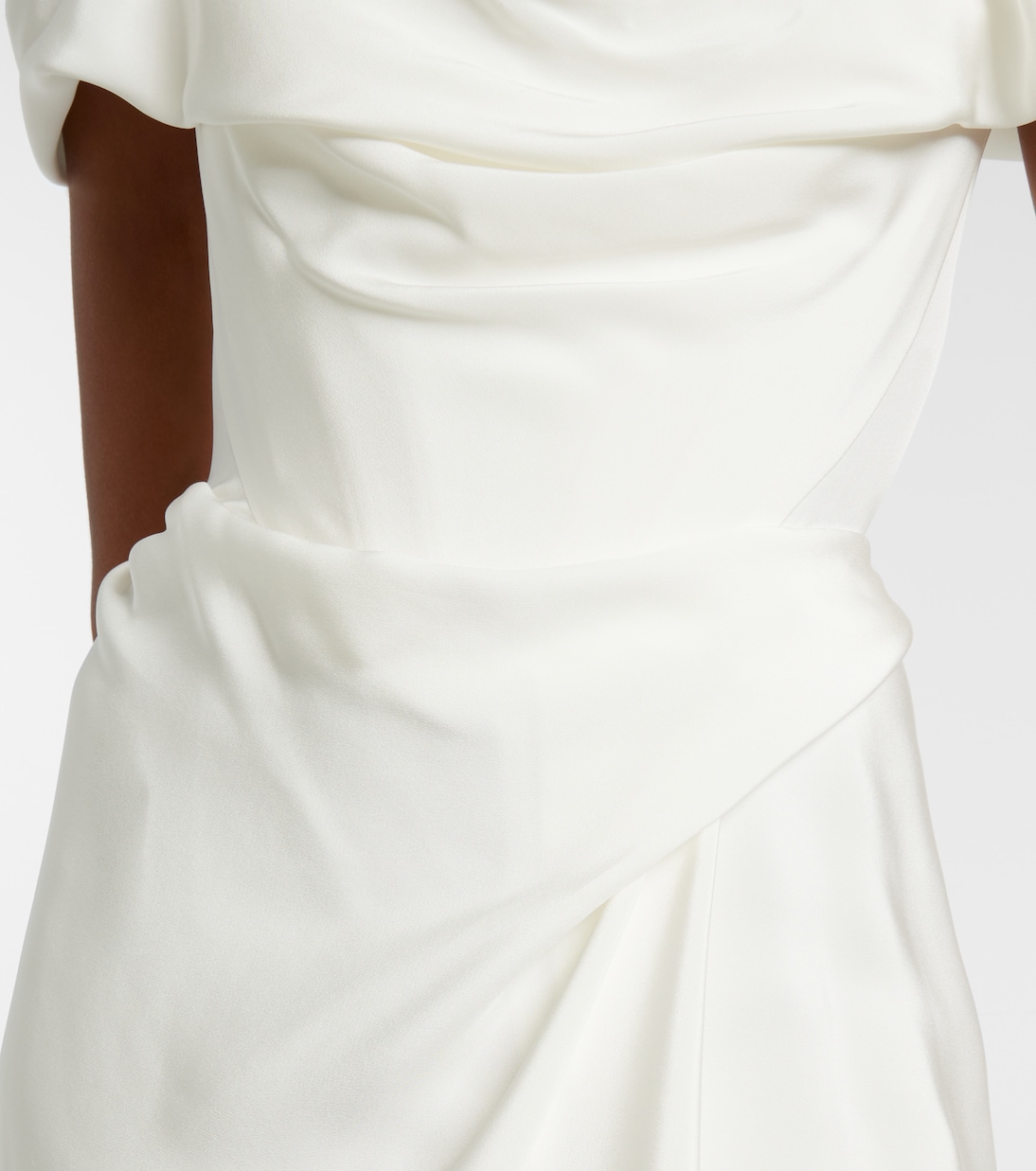 Bridal Mabel draped off-shoulder silk gown | Vivienne Westwood