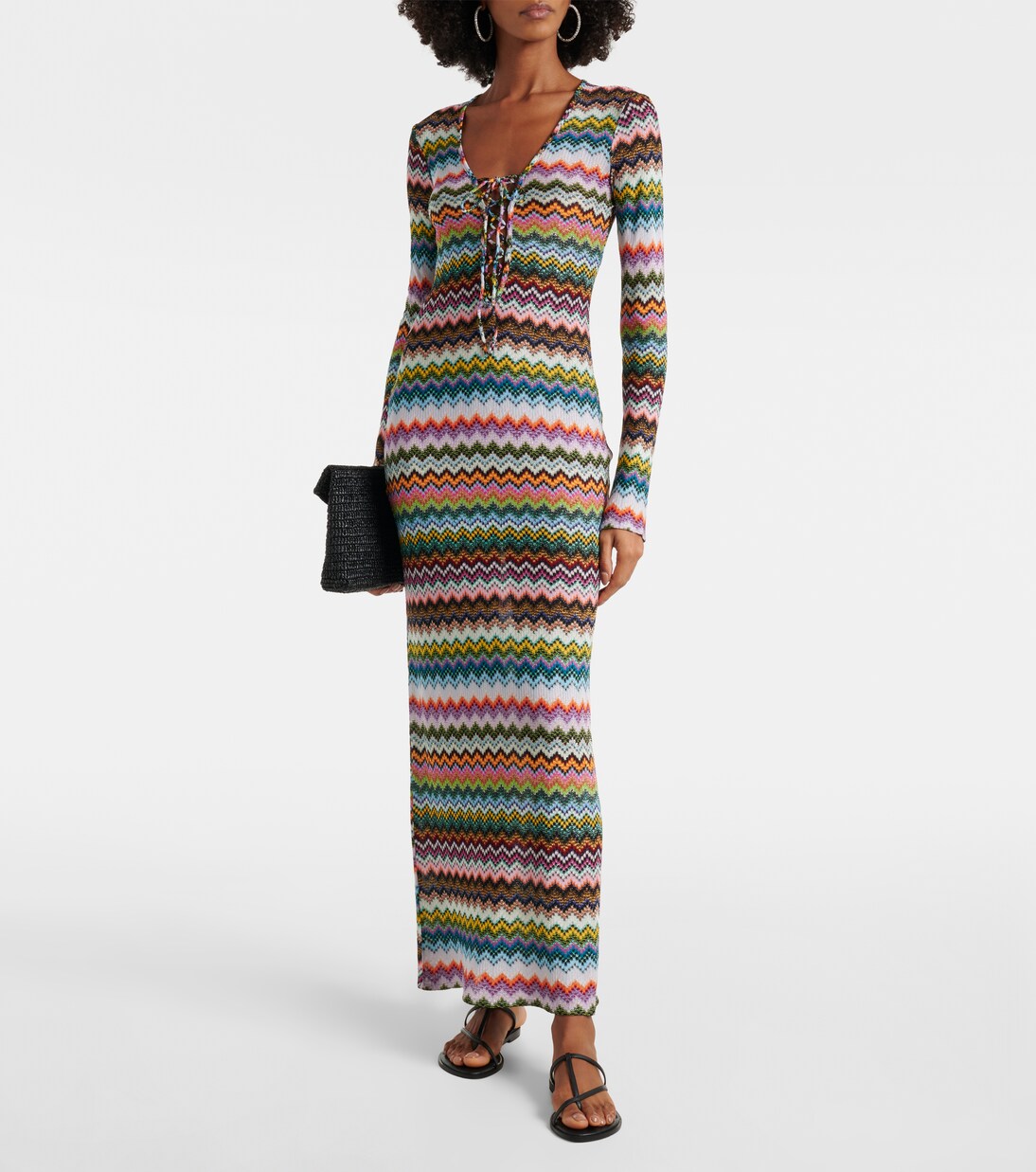 Abito lungo Zig Zag con lamé | Missoni