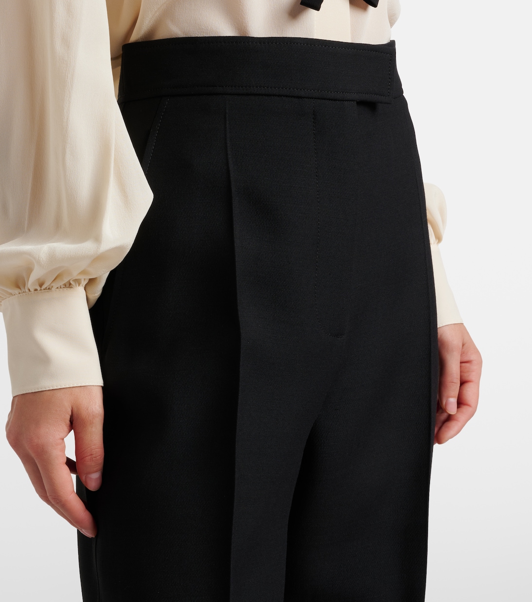 Pantalon ample en Crepe Couture | Valentino