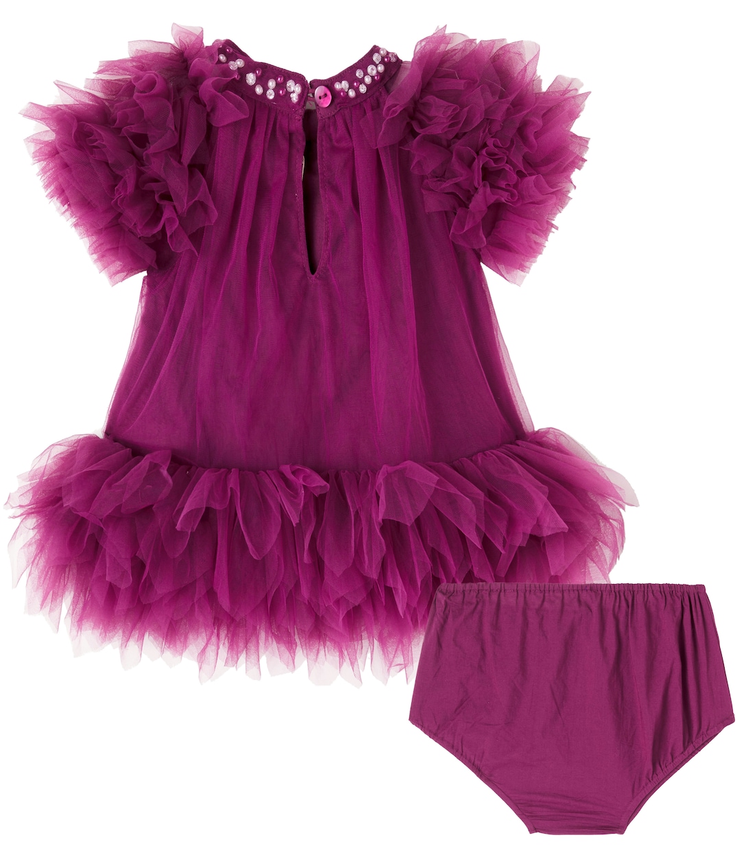 Bébé – Robe Rococo et culotte bloomer en tulle à ornements | Tutu Du Monde