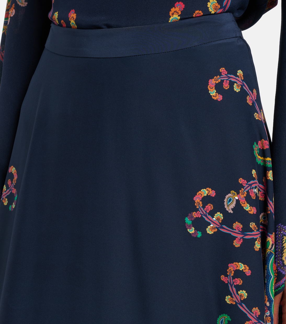 Paisley printed silk maxi skirt | Etro