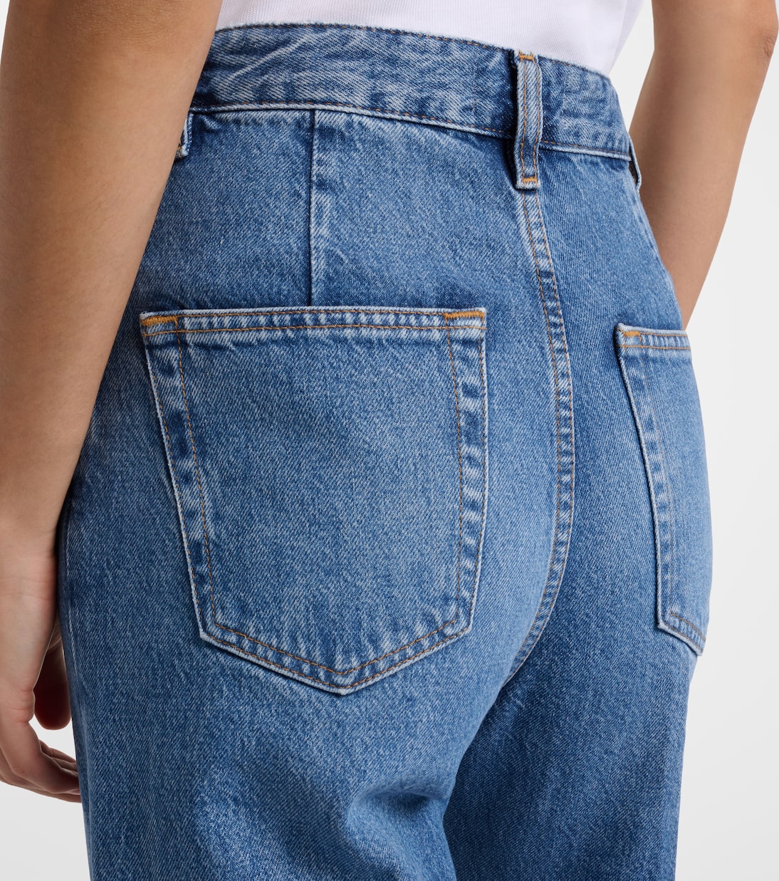 High-Rise Wide-Leg Jeans Slice | Frame