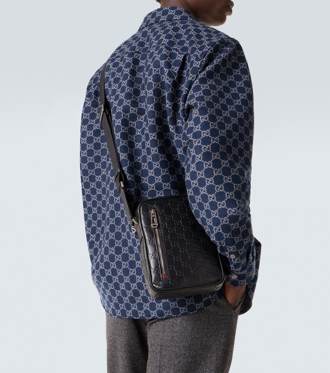 GG Small leather crossbody bag | Gucci