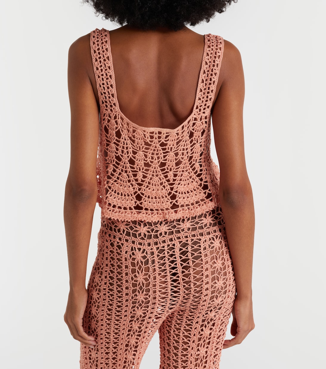 Cropped-Top Cotillion aus Häkelstrick | Anna Kosturova