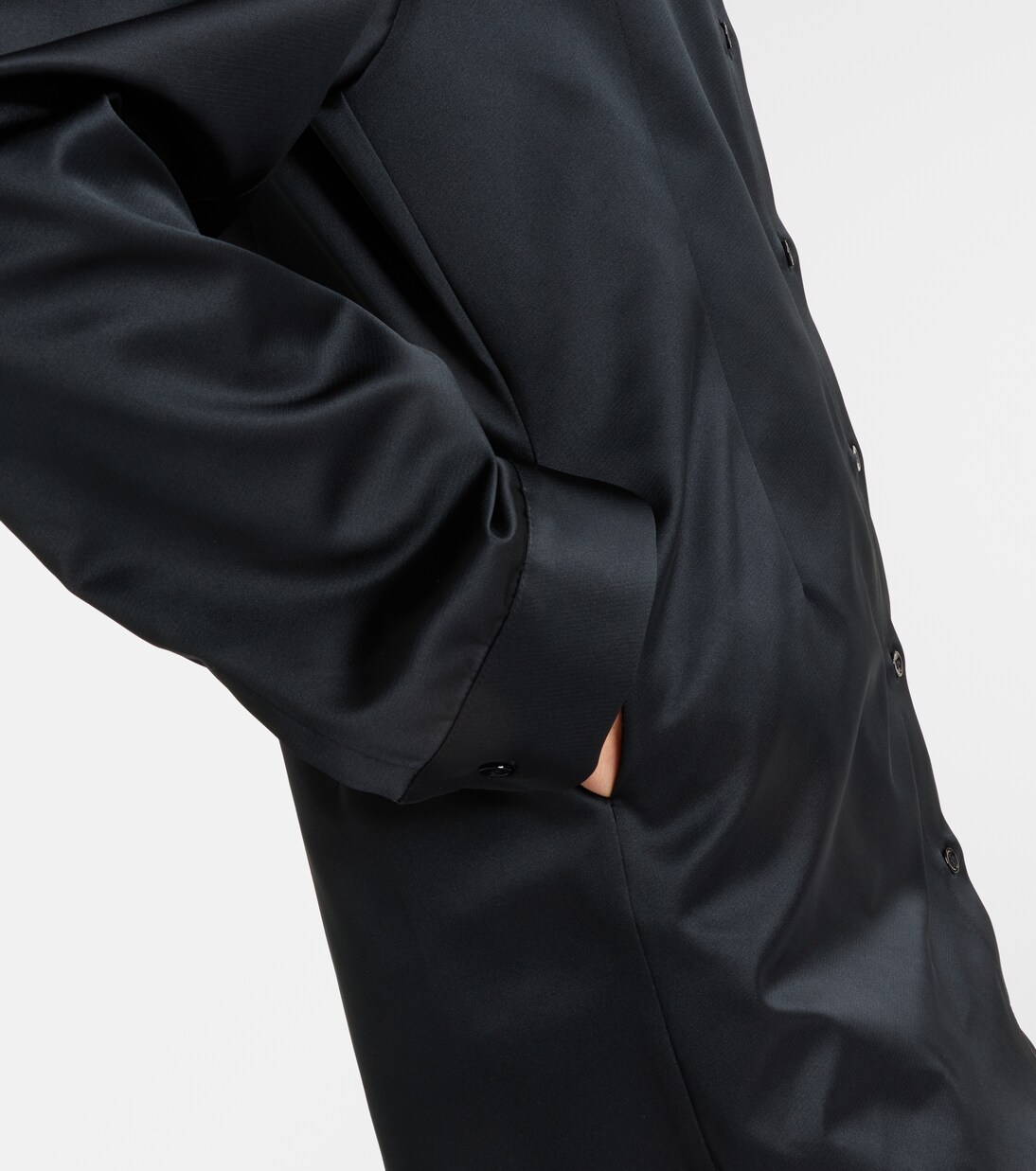 Akita satin shirt dress | The Frankie Shop