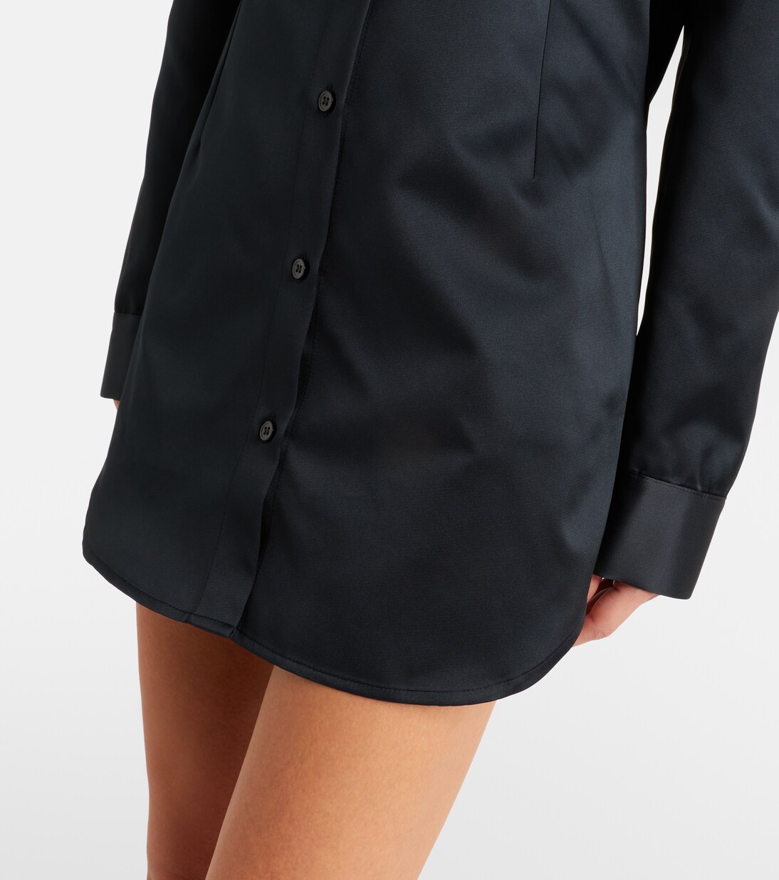 Akita satin shirt dress | The Frankie Shop