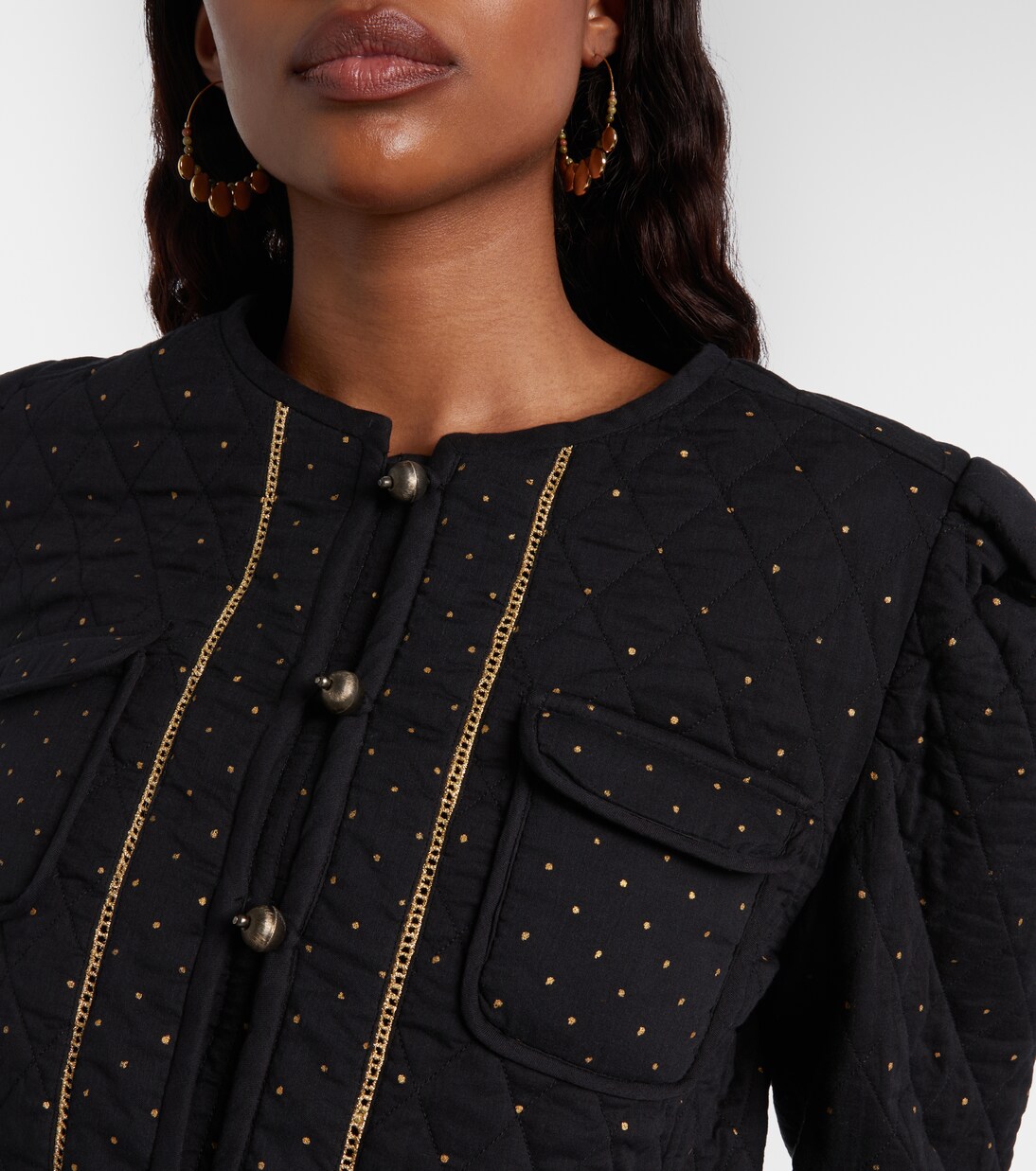 Chaqueta acolchada Vania de algodón a lunares | Marant Etoile