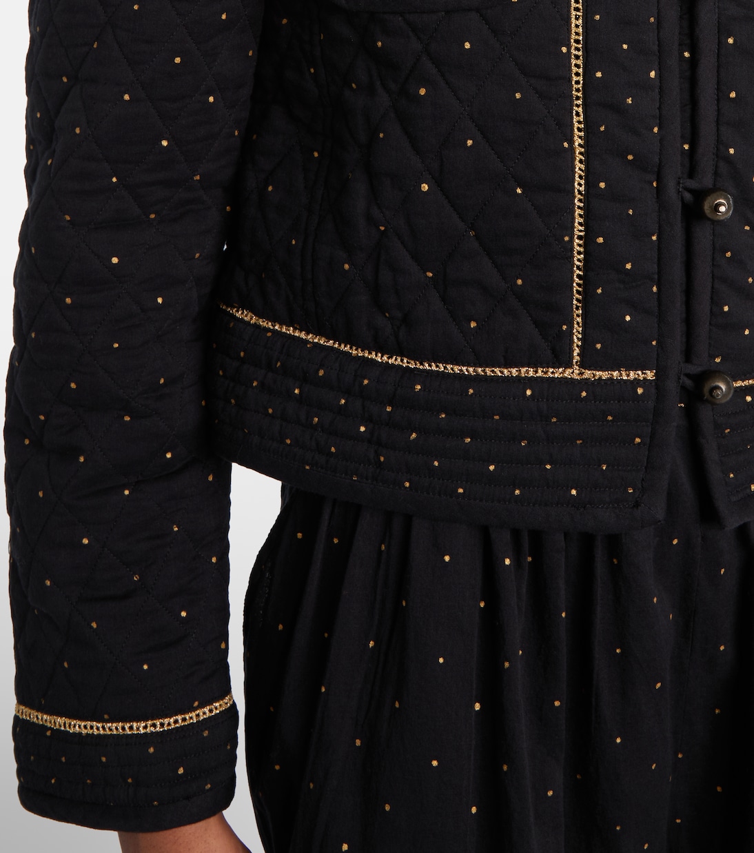 Chaqueta acolchada Vania de algodón a lunares | Marant Etoile