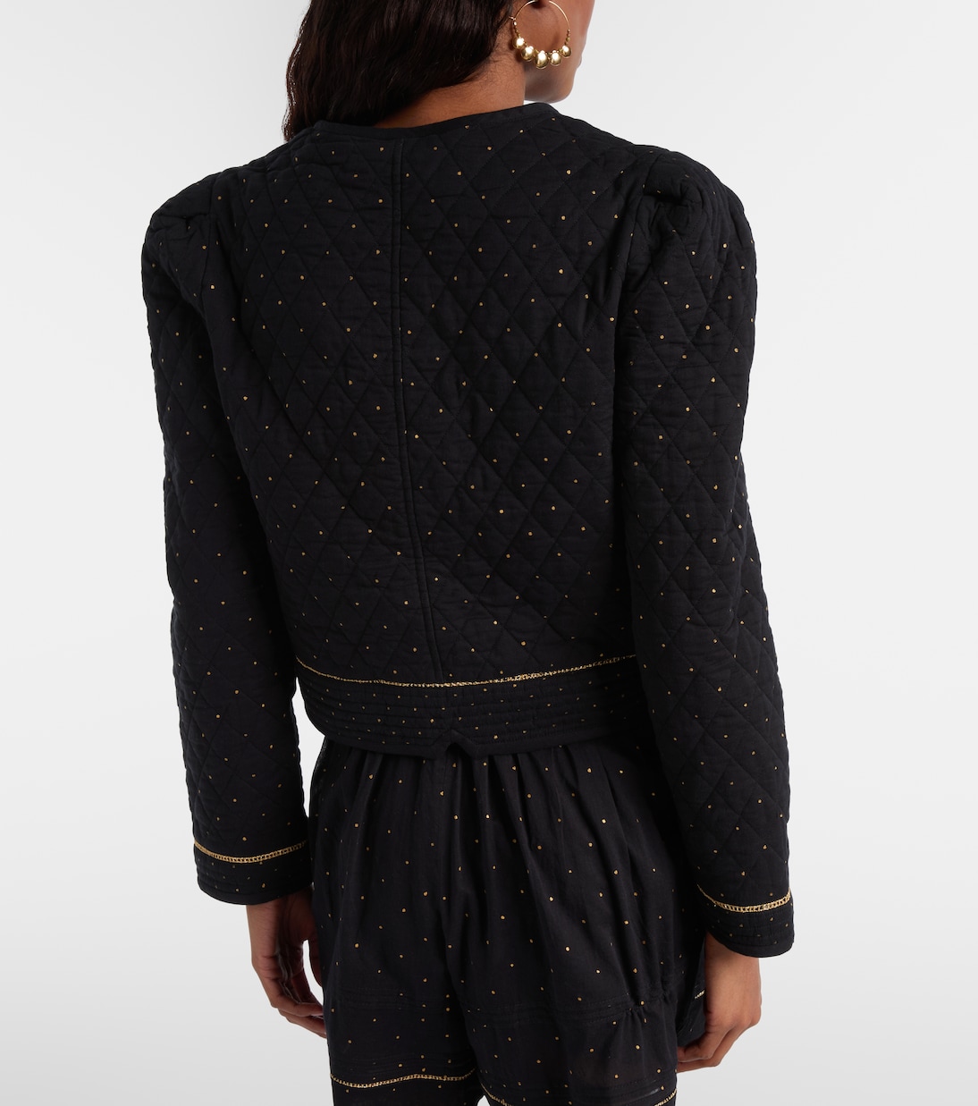 Chaqueta acolchada Vania de algodón a lunares | Marant Etoile