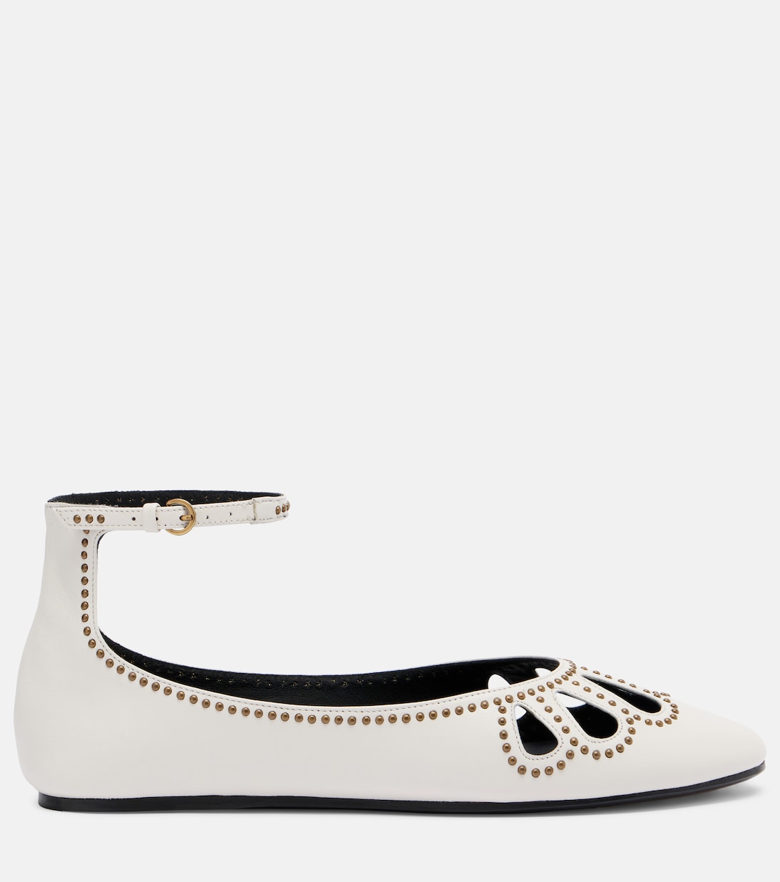 Bloris studded cutout leather ballet flats | Isabel Marant