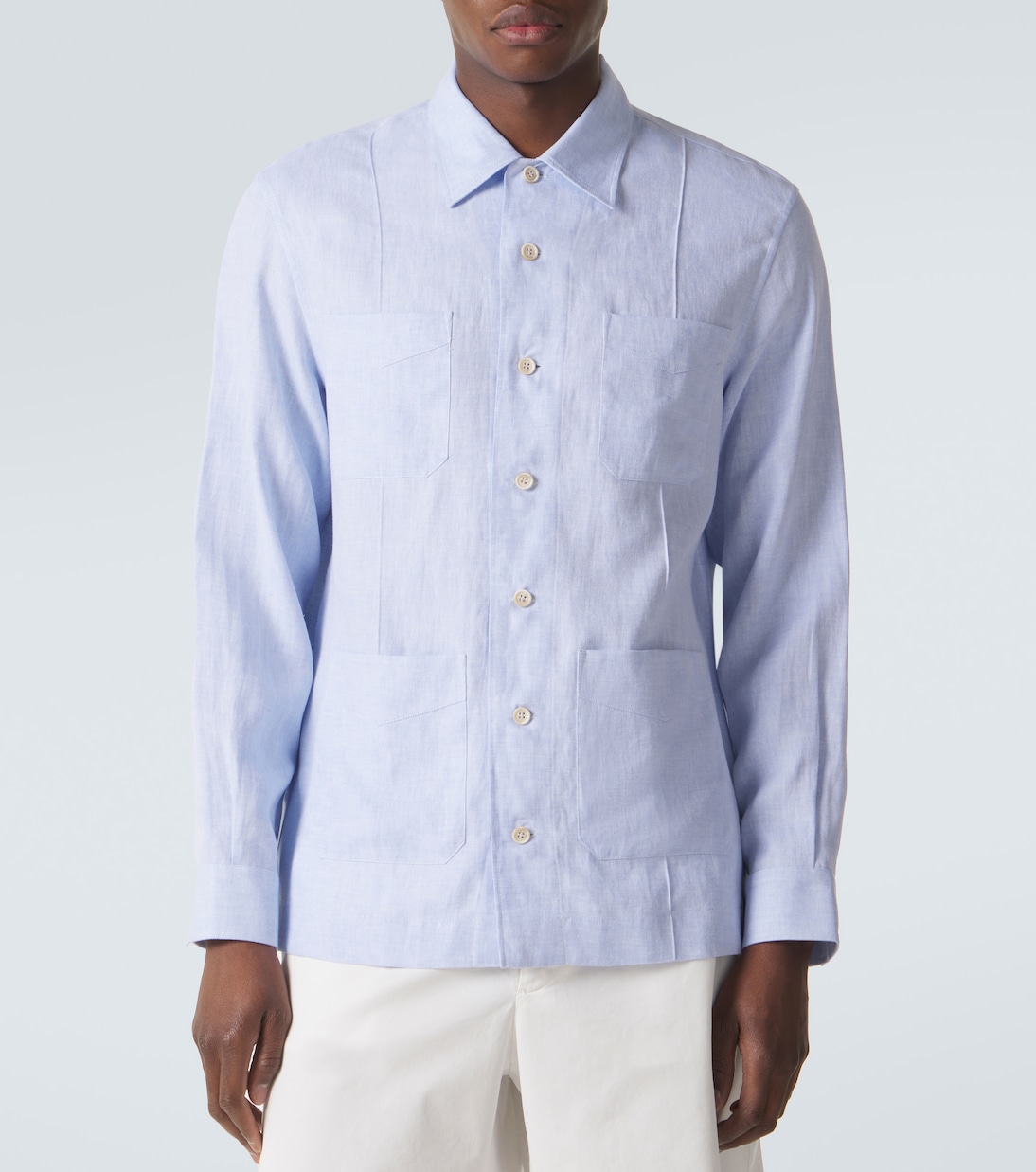 Linen and cotton-blend shirt | Brunello Cucinelli