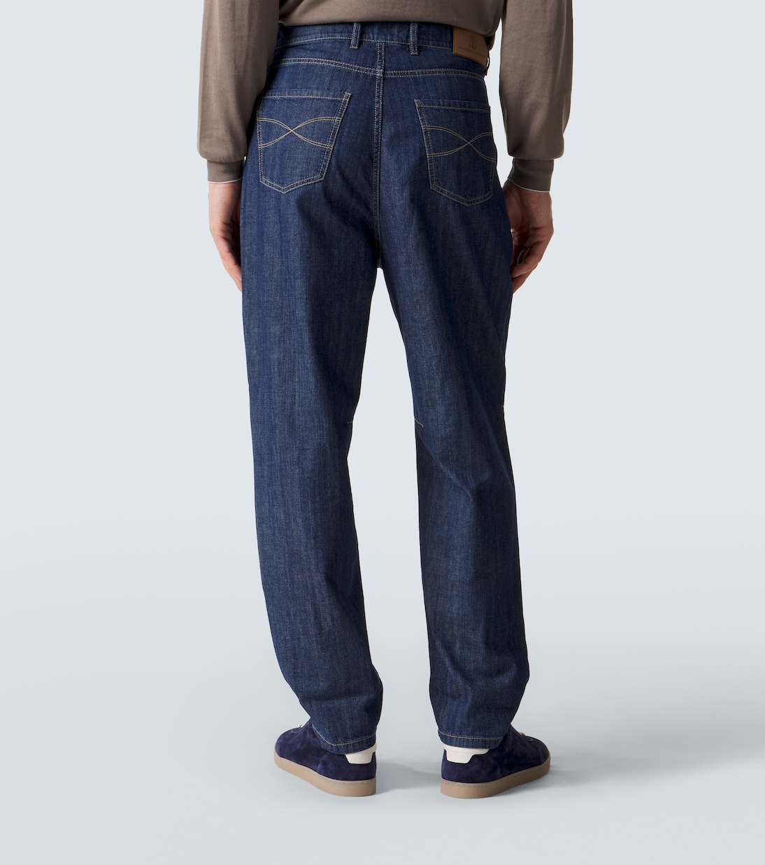 Pleated tapered jeans | Brunello Cucinelli