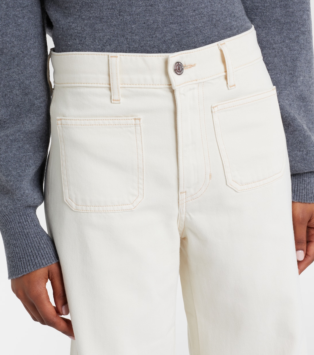 Jeans Kasey a gamba larga | Veronica Beard