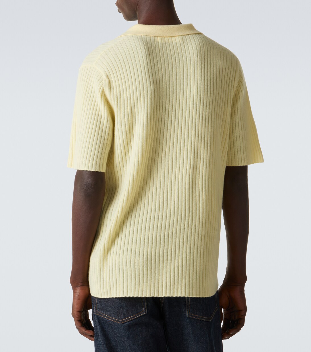 Polohemd aus Kaschmir-Rippstrick | Arch4