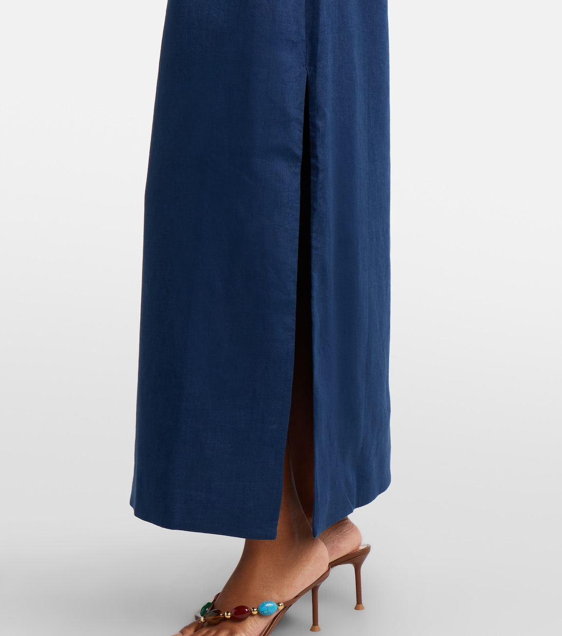 Caela halterneck linen maxi dress | SIR