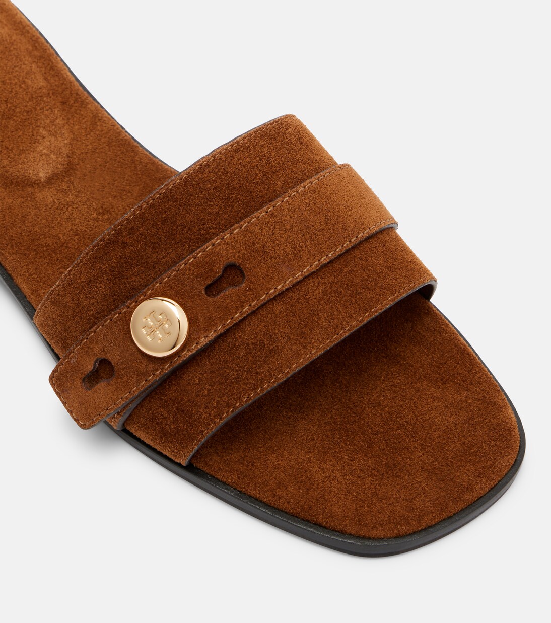 Pantoletten Romy aus Veloursleder | Tory Burch