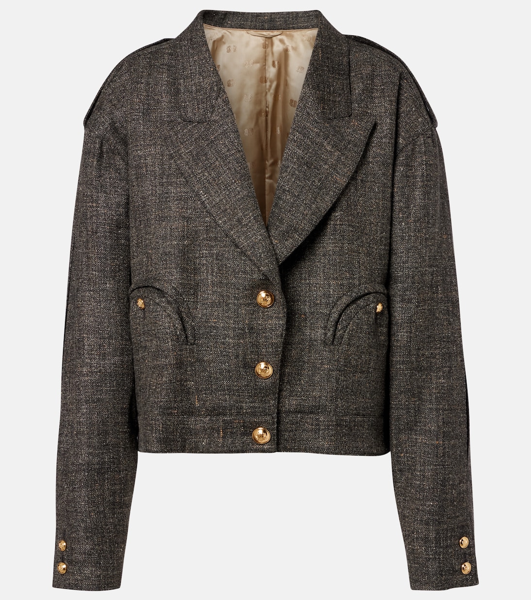 Gloriana Charlotte wool and linen-blend tweed jacket | Blazé Milano