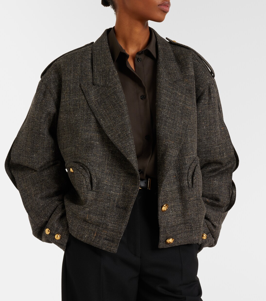 Gloriana Charlotte wool and linen-blend tweed jacket | Blazé Milano