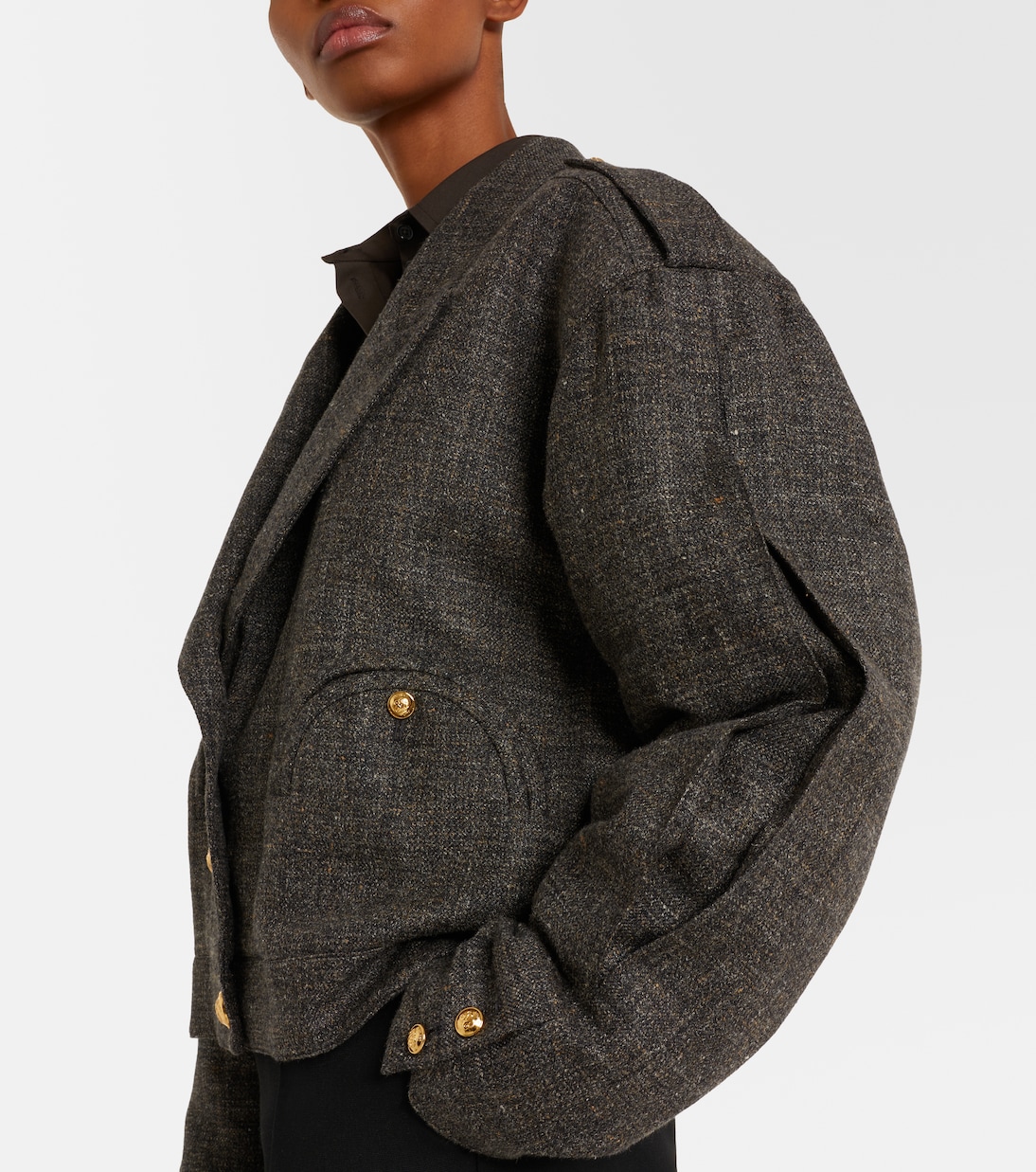 Gloriana Charlotte wool and linen-blend tweed jacket | Blazé Milano