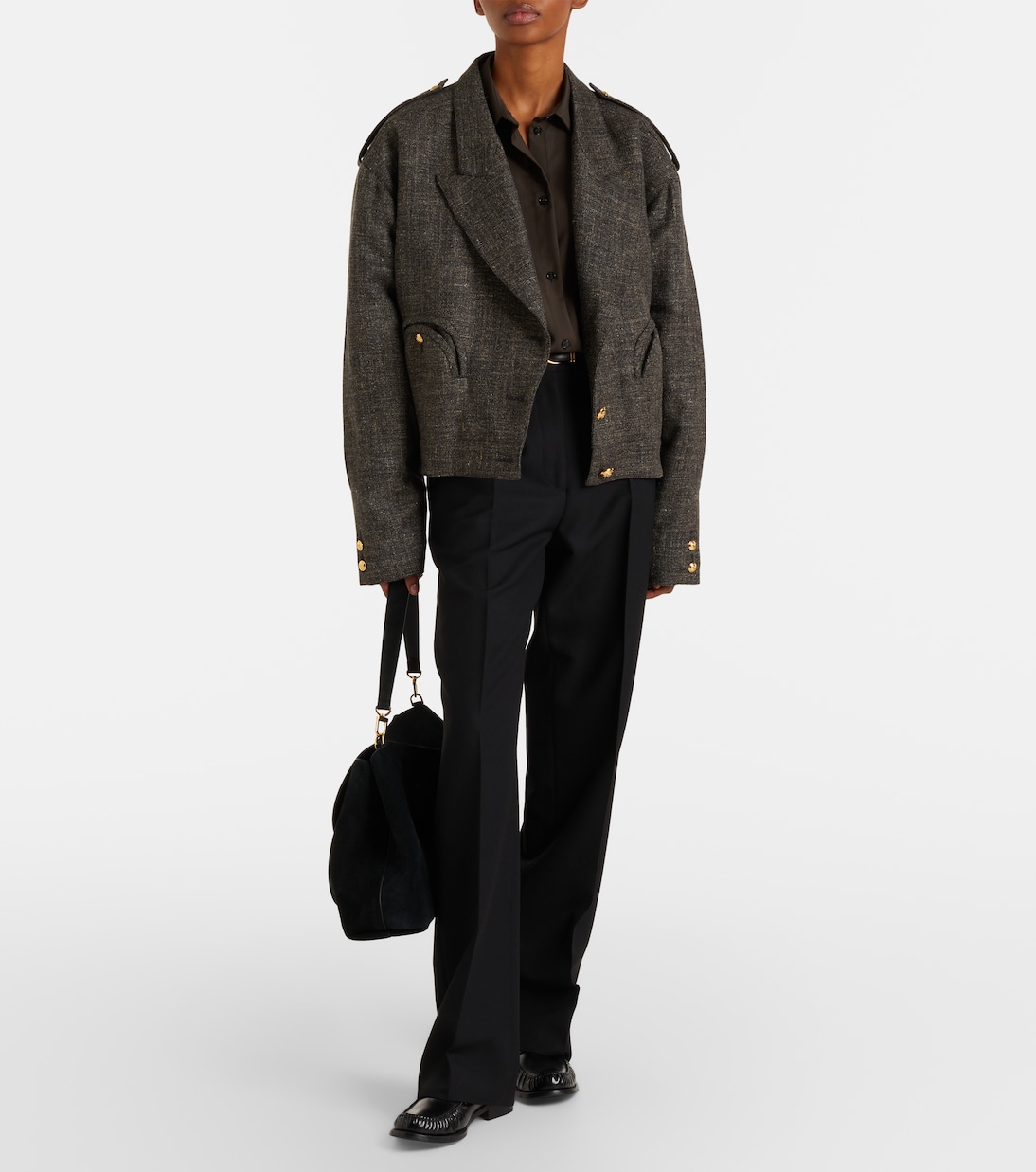 Gloriana Charlotte wool and linen-blend tweed jacket | Blazé Milano