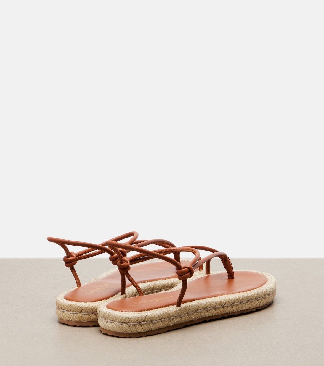 Leather espadrille sandals | Gianvito Rossi