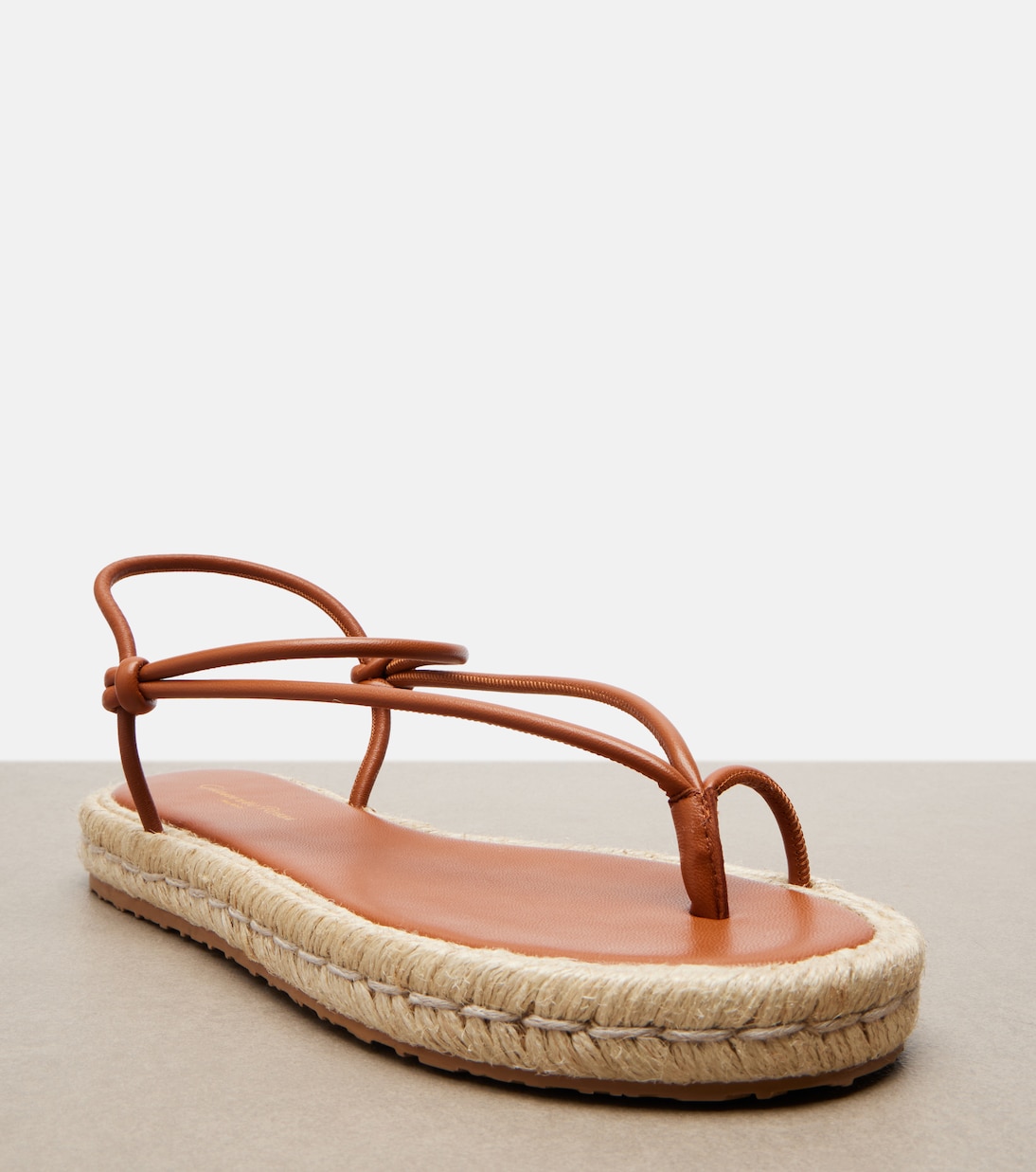 Leather espadrille sandals | Gianvito Rossi