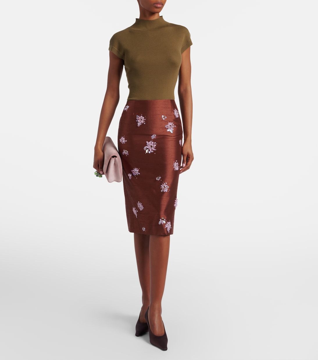 Embellished slip skirt | Shushu/Tong