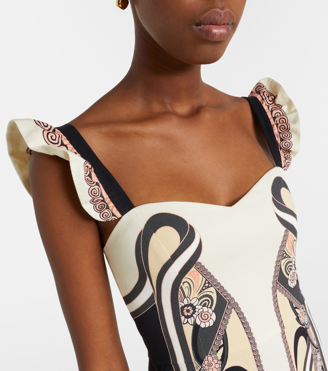 Midikleid Gingerbread aus einem Baumwollgemisch | La DoubleJ