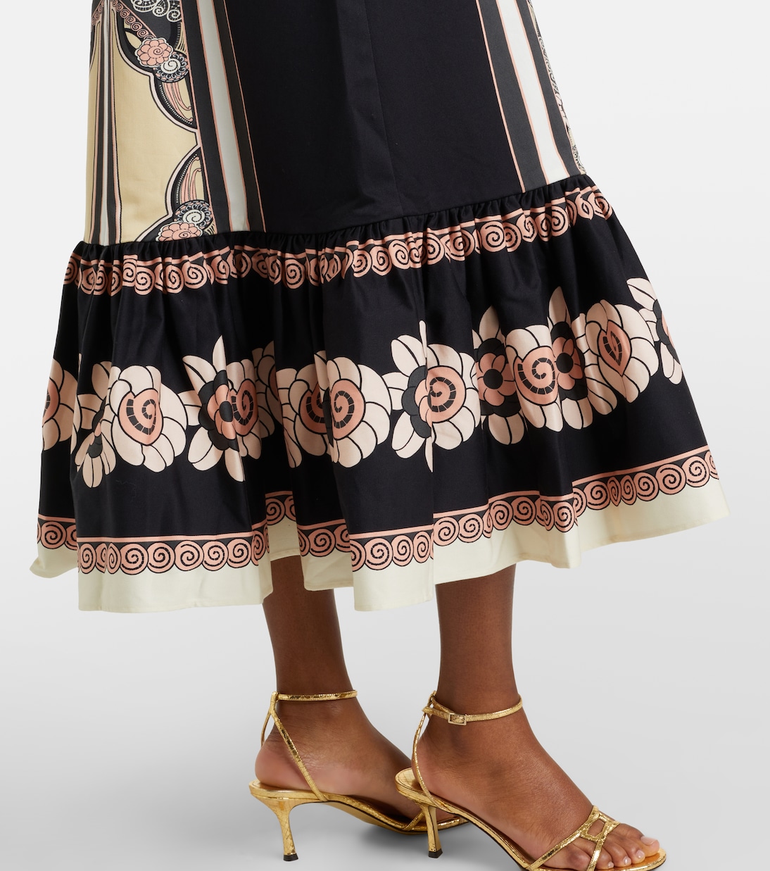 Midikleid Gingerbread aus einem Baumwollgemisch | La DoubleJ