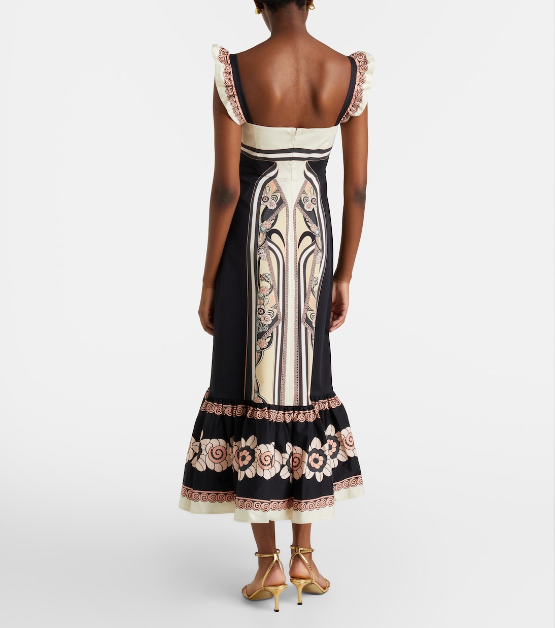 Midikleid Gingerbread aus einem Baumwollgemisch | La DoubleJ