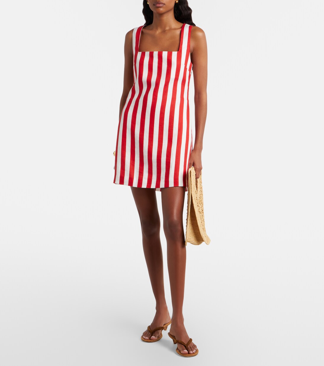 Alice striped linen minidress | Posse