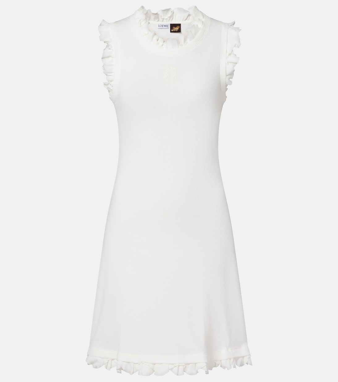Paula's Ibiza cotton-blend minidress | Loewe