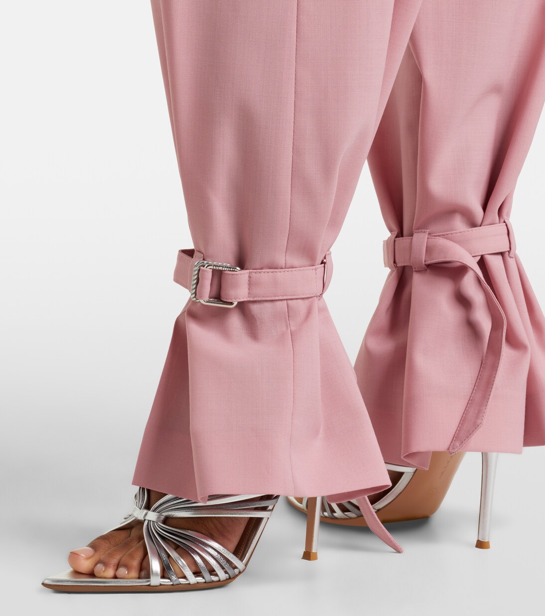 Metallic leather slingback sandals | Gianvito Rossi