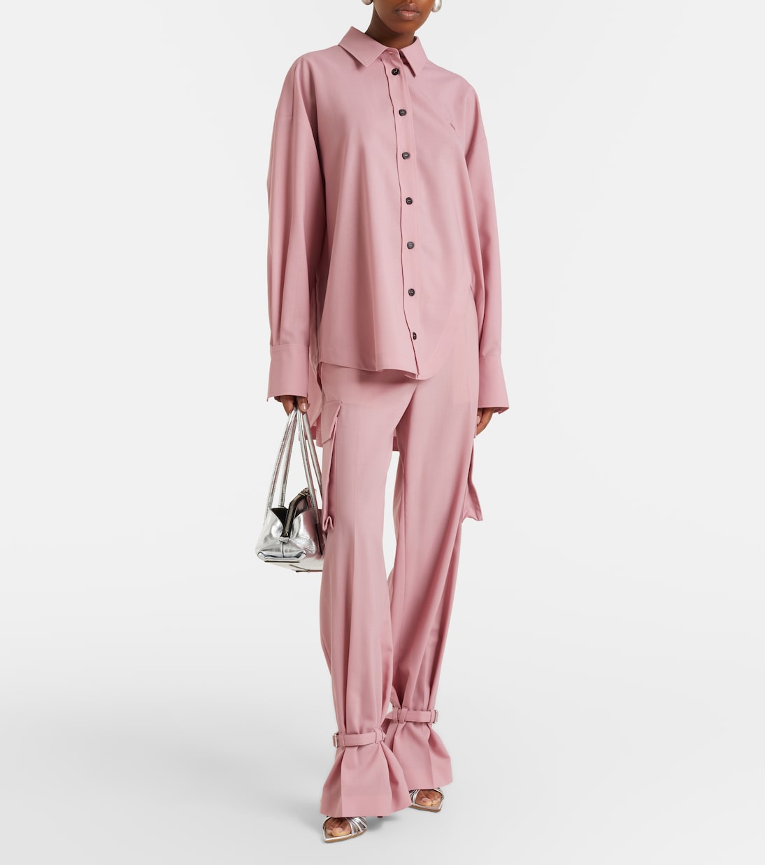 Metallic leather slingback sandals | Gianvito Rossi